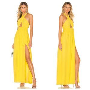 MAJORELLE Yellow Maxi Dress
